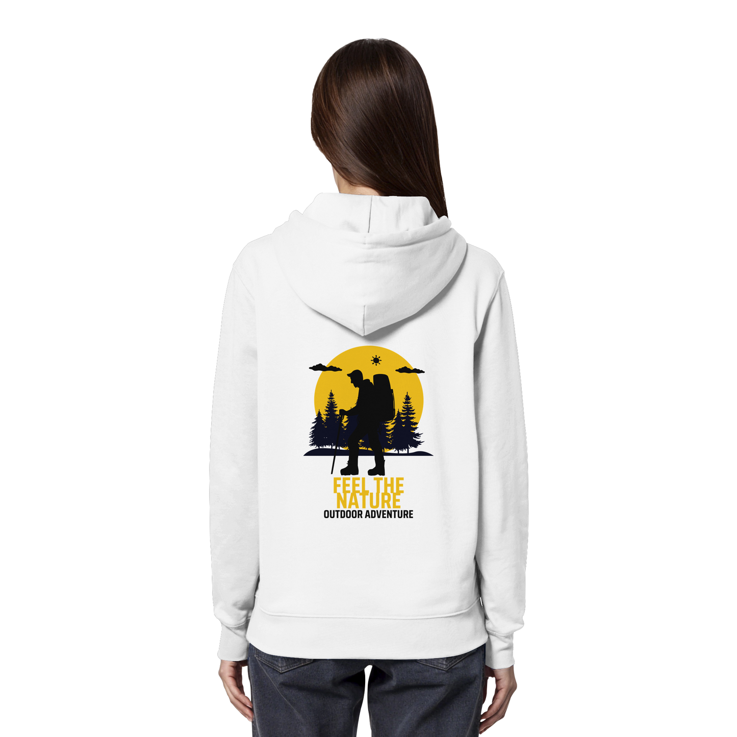 FEEL THE NATURE – Outdoor Adventure - Organic Hoodie
