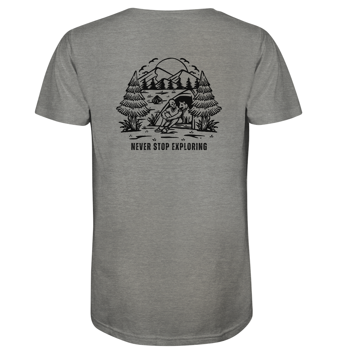 Never Stop Exploring Dog - Organic Shirt