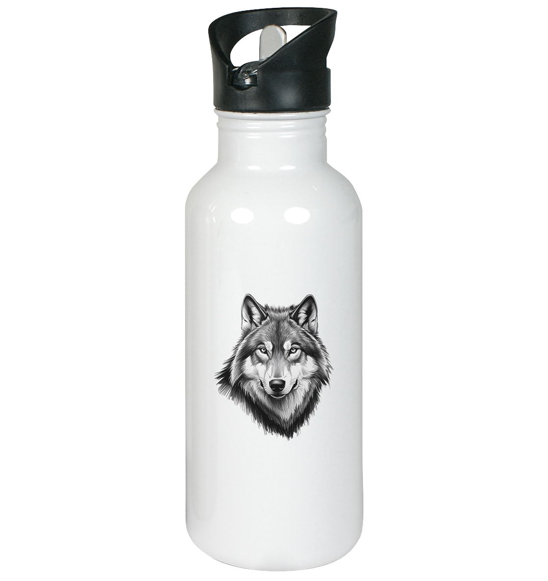 Majestic Wolf - Stainless Steel Drinking Bottle